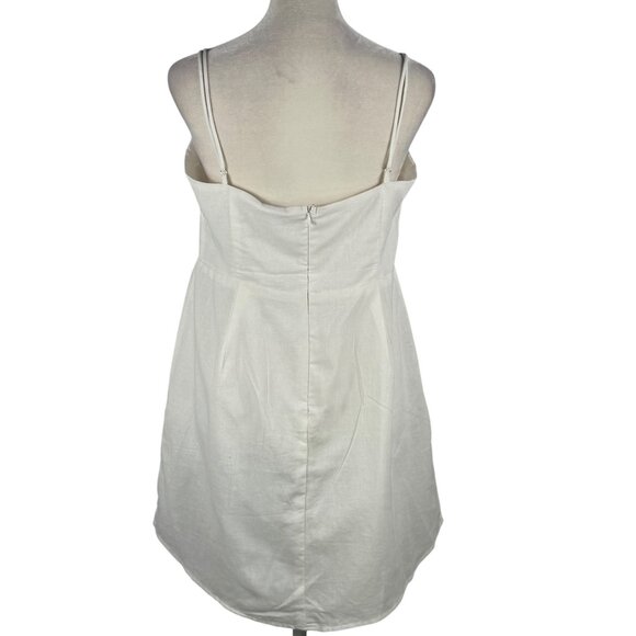 NWT Selfie Leslie Devoted Structured Bust Cami Strap Mini Dress in White Sz XL - Picture 5 of 12